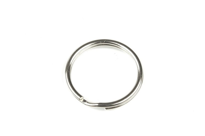 Inel metalic universal pentru chei, fara lant, diametru exterior 24 mm - Argintiu