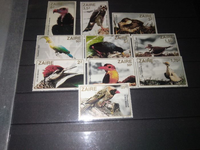 TIMBRE ZAIR PASARI 1982