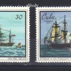 CUBA 1971, Corabii, serie neuzata, MNH