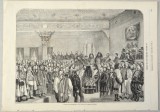 Carol Popp de Szathmari stampa originala &quot;Divanul Ad Hoc al Valahiei&quot; 1857, Istorice, Cerneala, Altul