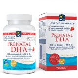 Nordic Naturals Prenatal DHA cu vitamina D3 Omega 3 pentru femeile &icirc;nsărcinate 90 capsule moi cu aro