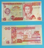 Belize 5 Dollars 2009, Thomas Potts, UNC, DJ862123, P#67, Bancnota