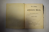 LEFFINGS - GEFAMMELTE WERTE (Leipzig 1853, limba germana, vol 2)
