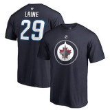 Winnipeg Jets tricou de bărbați black #29 Patrik Laine Stack Logo Name &amp;amp; Number - M, Fanatics Branded