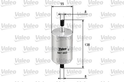 VALEO 587002 filtru combustibil foto