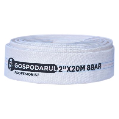 Furtun pompieri PVC panzat, 20 m, 2 inch x 50 mm, 8 Bar, tip C foto