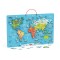 Puzzle magnetic Harta lumii si tabla de scris, Viga
