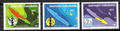 NOUA CALEDONIE 1991, Regiuni, serie neuzată, MNH foto