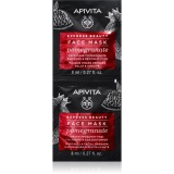 Apivita Express Beauty Pomegranate Mască facială pentru revitalizare și iluminare 2x8 ml
