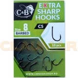 Carlige C&amp;B C5 Extra Sharp, Nr.10, 10buc/pac