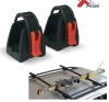 Suport Schiuri Auto Menabo Ski Rack, Prindere Bare Transversale, 1 Pereche Schiuri, Negru