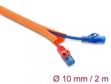 Plasa pentru organizarea cablurilor self-closing 2m x 10mm Orange, Delock 19017
