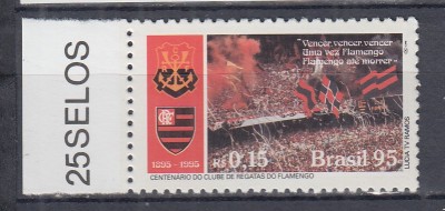 BRAZILIA 1995 CENTENARUL CLUIBULUI DE FLAMENGO MNH foto
