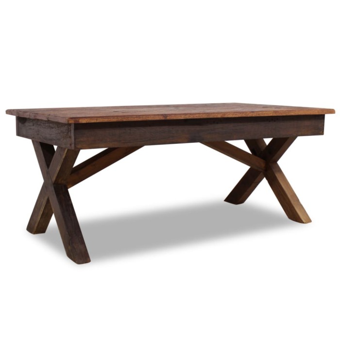 Gossi masuta de cafea, lemn masiv reciclat, 110 x 60 x 45cm