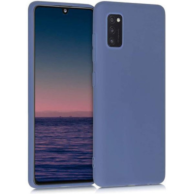 Husa Telefon Silicon Samsung Galaxy A41 a415 Matte Blue foto