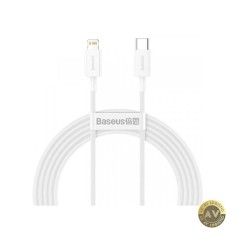 Cablu Date si Incarcare USB-C - Lightning Baseus Superior Series 20W 2m Alb CATLYS-C02