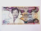 An rar! Ghana 100 Cedis 1984,bancnota din imagini la cel mai mic pret