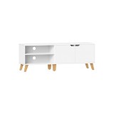 Cumpara ieftin Comoda TV Vasagle Alb 140x40x45 cm
