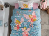 Cumpara ieftin Lenjerie si Cuvertura 1 Persoana, pentru copii, Power Girl (Bumbac 100%)