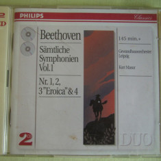 BEETHOVEN - Symphony No. 1 , 2 , 3 si 4 - 2 C D Originale ca NOI