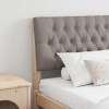VidaXL Tăblie tapițată Gri taupe 200 cm Lemn de pin masiv 879322