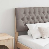VidaXL Tăblie tapițată Gri taupe 200 cm Lemn de pin masiv 879322