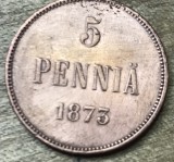 MNDSTR053 Finlanda 5 pennia 1873 (curatata)