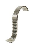 Cumpara ieftin Bratara de ceas Argintie cu butoane laterale 20mm MT4764, Time Veranda