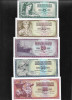 Set Iugoslavia 5 + 10 + 20 + 50 + 100 dinari dinara unc/aunc, Europa