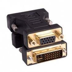 Adaptor DVI-I - VGA T/M Roline 12.03.3105CR - Black foto