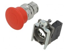 Comutator de Siguran?a 22mm 2 NC Ro?u IP66 foto