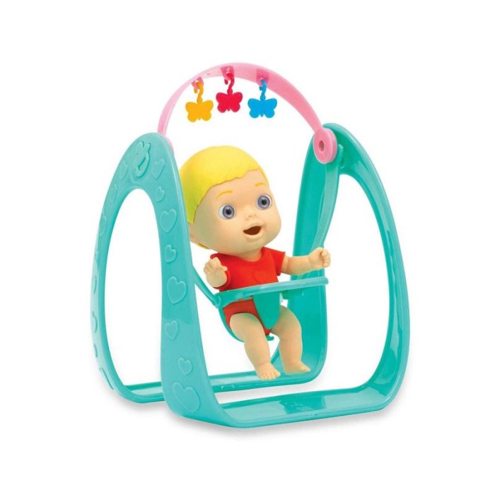 Papusa Bebelus cu leagan si accesorii si expresii, ATU-084737