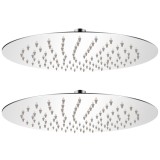 Cap de dus tip ploaie, 2 buc., &Oslash; 25 cm, otel inoxidabil