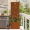 vidaXL Ecran de intimitate pentru grădină Traforaj Ruginit 50 x 140 cm 876496