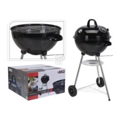 ProGarden Grătar cilindric BBQ, negru foto