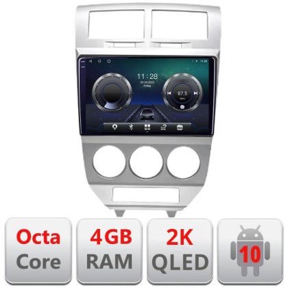 Navigatie Dodge Caliber 2006-2010 C-CALIBER-06 Android Octa Core Ecran 2K QLED GPS 4G 4+32GB 360 KIT-caliber-06+EDT-E410-2K CarStore Technology