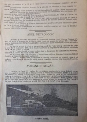 1927, Reclama / Tract Avionul Proto N. f., fabrica Schiel Brasov, aeronautica foto