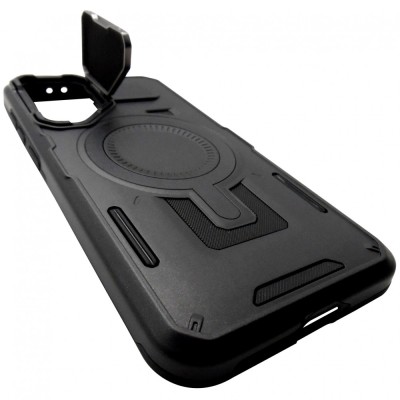 Husa spate antisoc Techsuit CamVault, neagra, TPU, PC si metal, protectie camera, pentru Samsung Galaxy A56 5G foto