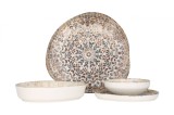 Rinart Set de vesela - Aztec - 24 bucăți - 6 persoane - Porţelan