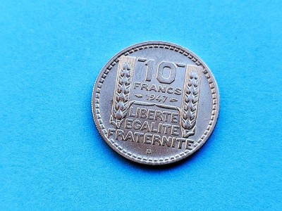 10 Francs 1947 -B-Franta-stare buna! foto