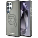 Husa pentru Samsung Galaxy S25 Ultra - Karl Lagerfeld IML Rhinestones Luxury (KLHCS25LHKHDCELK) - Karl Head