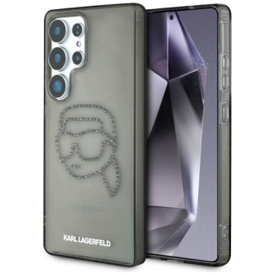 Husa pentru Samsung Galaxy S25 Ultra - Karl Lagerfeld IML Rhinestones Luxury (KLHCS25LHKHDCELK) - Karl Head foto