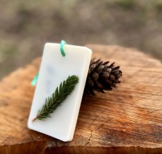 Odorizant pentru Dulap, Ceară Naturală de Soia, Noctis - Pin, Cedru &amp;amp; Tonka - FORMĂ DREPTUNGHIULARĂ, 25 gr , by Heliss&amp;eacute; Royal foto