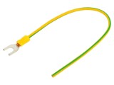 Cablu CHEVAL H07V-K 250mm galben-verde cu terminale sertizate M6WI-400YG025