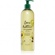 Oriflame Love Nature Organic Avocado Oil & Chamomile șampon îngrijire 2 in 1 500 ml