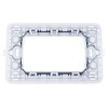 Suport Bticino Matix S503SAE, 3 module sau 1 modul centrat, pentru rama priza / intrerupator