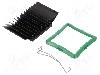 Radiator extrudat, aluminiu, 40mm x 40mm, neagra, Advanced Thermal Solutions - ATS-51400K-C1-R0