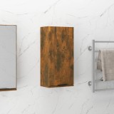 Dulap Baie Montat Perete Stejar Fumuriu 32x20x67 cm, Depozitare, Lemn Compozit, Design Elegant