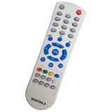 Telecomanda pentru TV Cinex Digital3, alba cu functiile telecomenzii originale