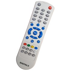 Telecomanda pentru TV Cinex Digital3, alba cu functiile telecomenzii originale